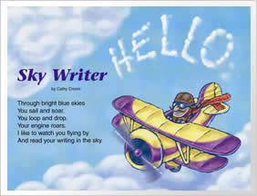 Sky Writer poem by Cathy Cronin